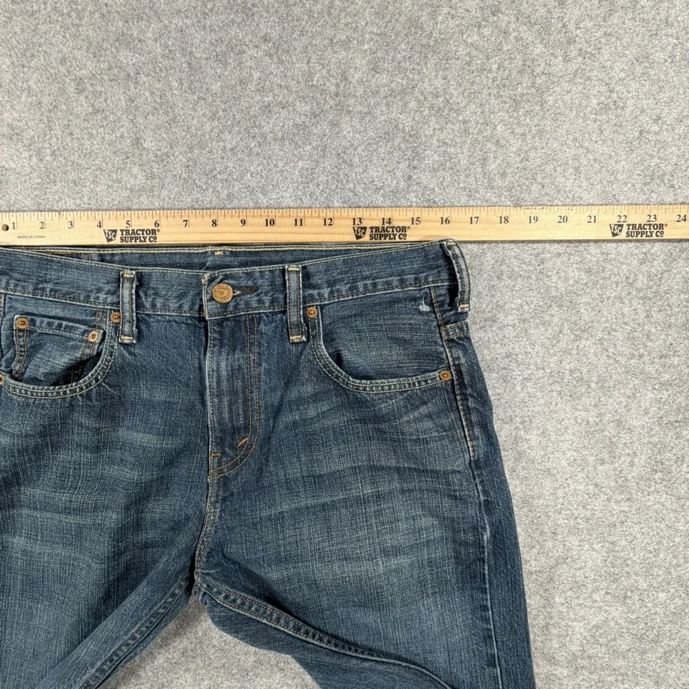 Levis 569 Jeans Mens 30x30 (Fits 32x28) Blue Straight Fit Loose Grunge Skater